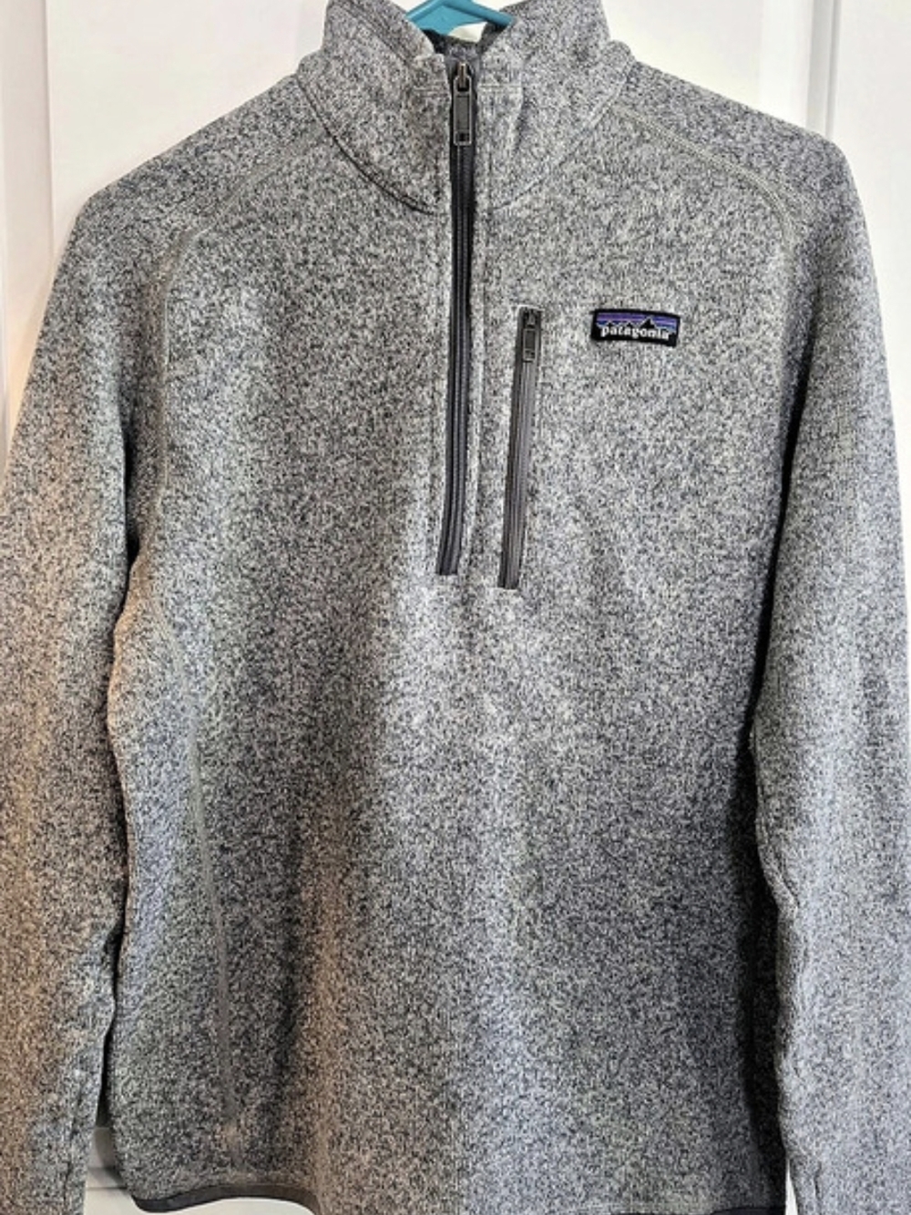 Patagonia Men's Better Sweater 1/4-Zip Fleece Pullover Gray Fleece Pullover